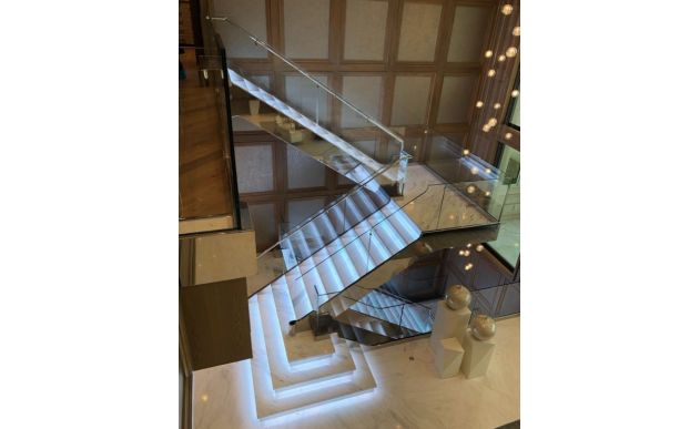 escalier rampe en verre DX500-235